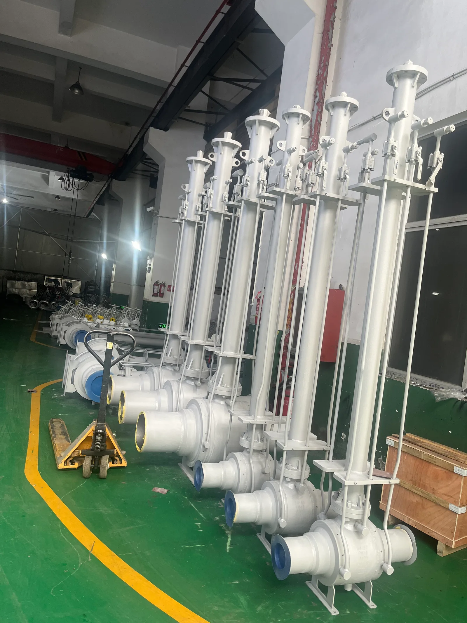 válvulas de bola enterradas con extensión de vástago